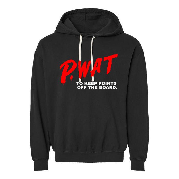 Peyton Watson Wearing P.Wat Too Keep Points Off The Board Garment-Dyed Fleece Hoodie