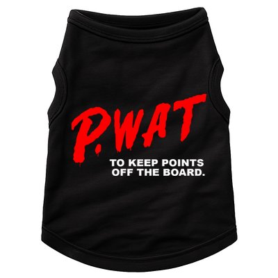 Peyton Watson Wearing P.Wat Too Keep Points Off The Board Doggie Tank