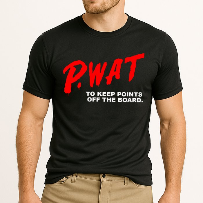 Peyton Watson Wearing P.Wat Too Keep Points Off The Board Performance Shirt