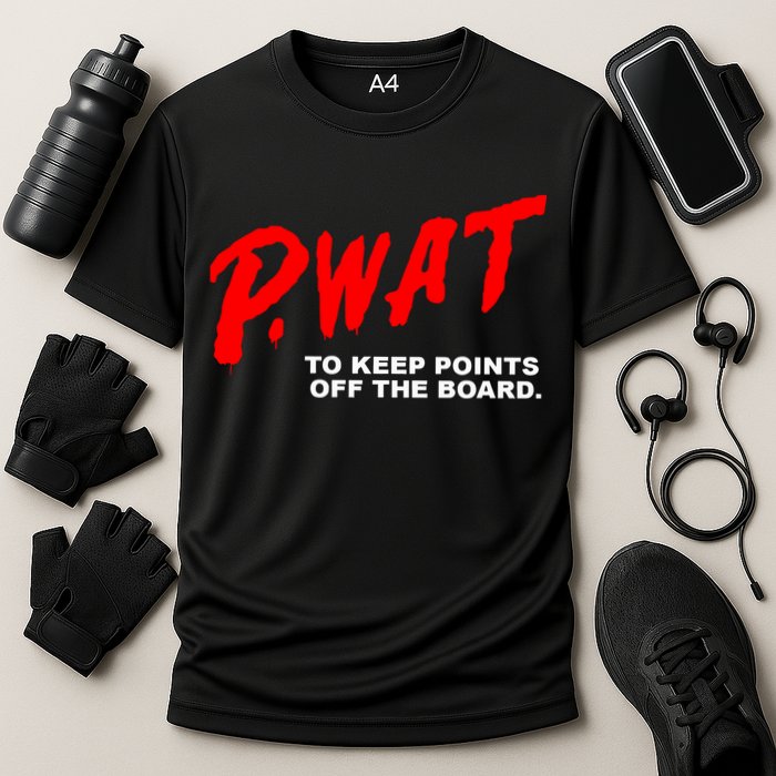 Peyton Watson Wearing P.Wat Too Keep Points Off The Board Performance Shirt