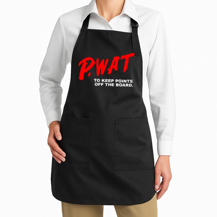 Peyton Watson Wearing P.Wat Too Keep Points Off The Board Apron