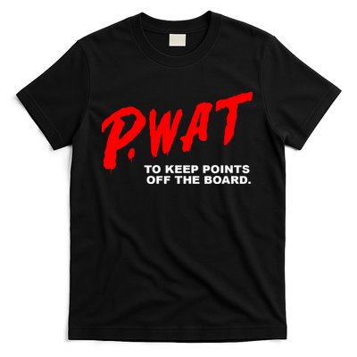 Peyton Watson Wearing P.Wat Too Keep Points Off The Board T-Shirt