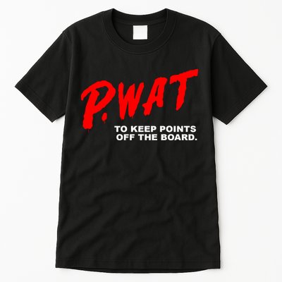 Peyton Watson Wearing P.Wat Too Keep Points Off The Board Tall T-Shirt