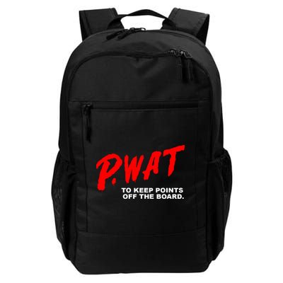 Peyton Watson Wearing P.Wat Too Keep Points Off The Board Backpack