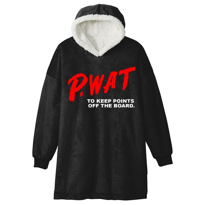 Peyton Watson Wearing P.Wat Too Keep Points Off The Board Hooded Wearable Blanket