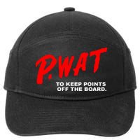 Peyton Watson Wearing P.Wat Too Keep Points Off The Board 7-Panel Snapback Hat