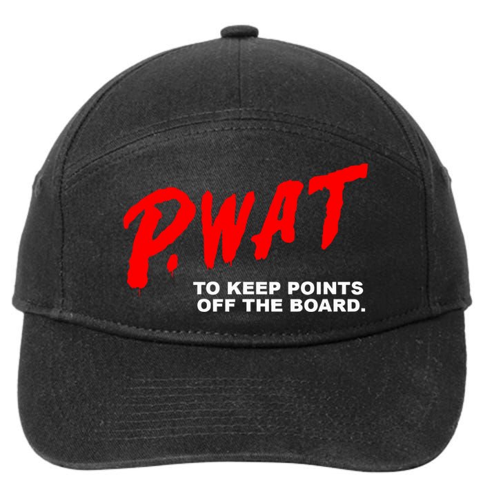 Peyton Watson Wearing P.Wat Too Keep Points Off The Board 7-Panel Snapback Hat