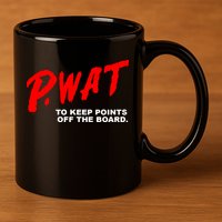 Peyton Watson Wearing P.Wat Too Keep Points Off The Board 11oz C Handle Ceramic Mug