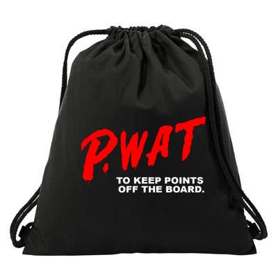 Peyton Watson Wearing P.Wat Too Keep Points Off The Board Drawstring Bag