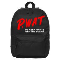 Peyton Watson Wearing P.Wat Too Keep Points Off The Board 16 in Basic Backpack