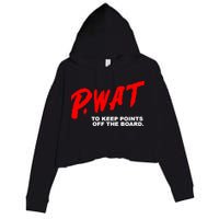 Peyton Watson Wearing P.Wat Too Keep Points Off The Board Crop Fleece Hoodie