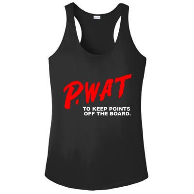 Peyton Watson Wearing P.Wat Too Keep Points Off The Board Ladies PosiCharge Competitor Racerback Tank