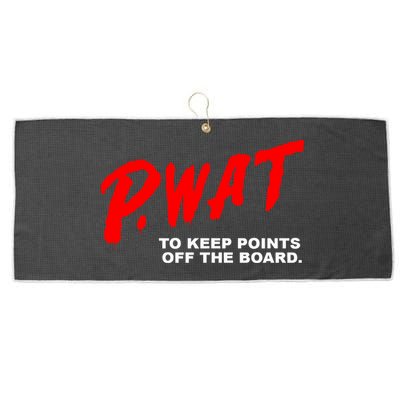 Peyton Watson Wearing P.Wat Too Keep Points Off The Board Large Microfiber Waffle Golf Towel