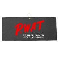 Peyton Watson Wearing P.Wat Too Keep Points Off The Board Large Microfiber Waffle Golf Towel