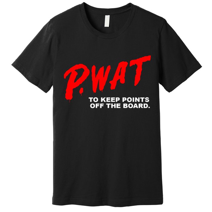 Peyton Watson Wearing P.Wat Too Keep Points Off The Board Premium T-Shirt