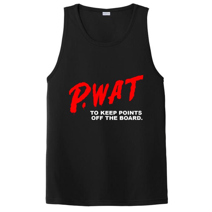 Peyton Watson Wearing P.Wat Too Keep Points Off The Board PosiCharge Competitor Tank