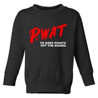 Peyton Watson Wearing P.Wat Too Keep Points Off The Board Toddler Sweatshirt