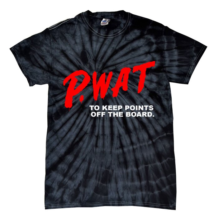 Peyton Watson Wearing P.Wat Too Keep Points Off The Board Tie-Dye T-Shirt