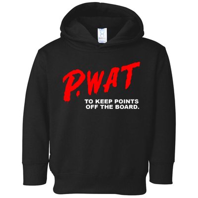 Peyton Watson Wearing P.Wat Too Keep Points Off The Board Toddler Hoodie