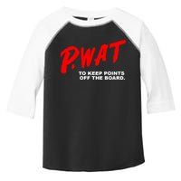 Peyton Watson Wearing P.Wat Too Keep Points Off The Board Toddler Fine Jersey T-Shirt