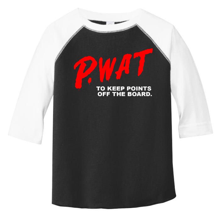 Peyton Watson Wearing P.Wat Too Keep Points Off The Board Toddler Fine Jersey T-Shirt