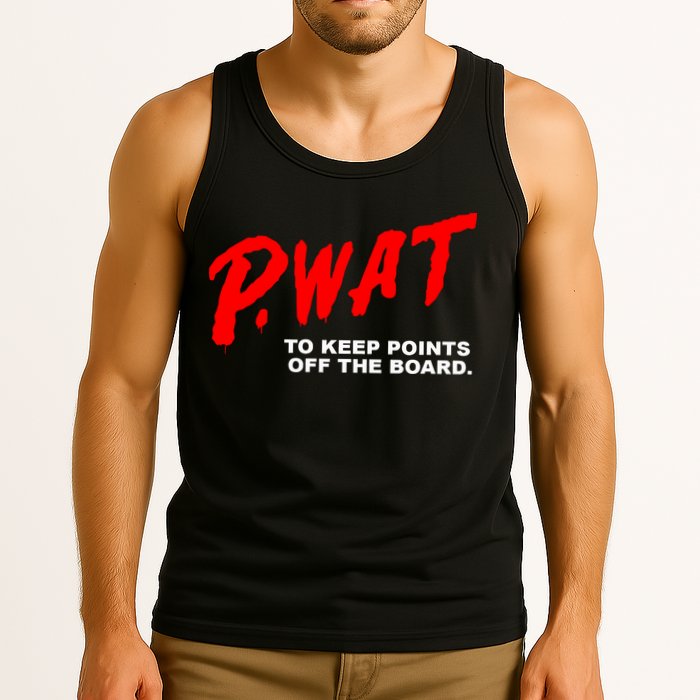 Peyton Watson Wearing P.Wat Too Keep Points Off The Board Tank Top