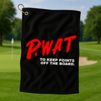Peyton Watson Wearing P.Wat Too Keep Points Off The Board Golf Towel