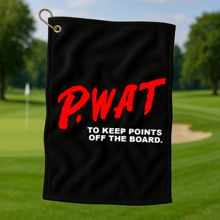 Peyton Watson Wearing P.Wat Too Keep Points Off The Board Golf Towel