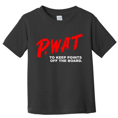 Peyton Watson Wearing P.Wat Too Keep Points Off The Board Toddler T-Shirt