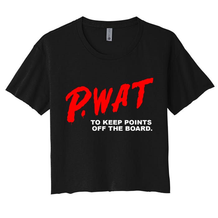 Peyton Watson Wearing P.Wat Too Keep Points Off The Board Crop Top