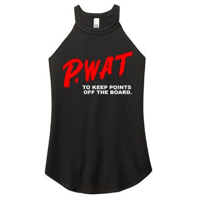Peyton Watson Wearing P.Wat Too Keep Points Off The Board Women's Perfect Tri Rocker Tank