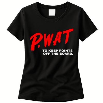 Peyton Watson Wearing P.Wat Too Keep Points Off The Board Womens T-Shirt