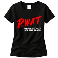 Peyton Watson Wearing P.Wat Too Keep Points Off The Board Womens T-Shirt