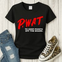 Peyton Watson Wearing P.Wat Too Keep Points Off The Board Womens T-Shirt