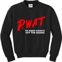Peyton Watson Wearing P.Wat Too Keep Points Off The Board Kids Sweatshirt