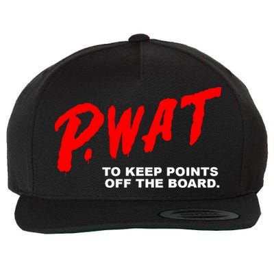 Peyton Watson Wearing P.Wat Too Keep Points Off The Board Wool Snapback Cap