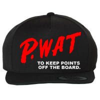 Peyton Watson Wearing P.Wat Too Keep Points Off The Board Wool Snapback Cap