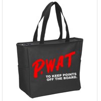 Peyton Watson Wearing P.Wat Too Keep Points Off The Board Zip Tote Bag