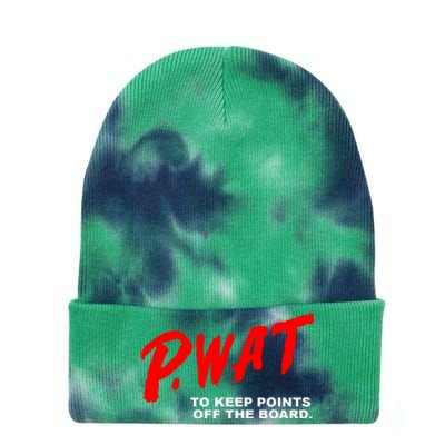 Peyton Watson Wearing P.Wat Too Keep Points Off The Board Tie Dye 12in Knit Beanie