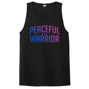 Peaceful Warrior Yoga And Meditation Distressed Gift PosiCharge Competitor Tank