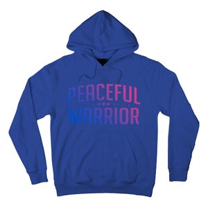 Peaceful Warrior Yoga And Meditation Distressed Gift Hoodie