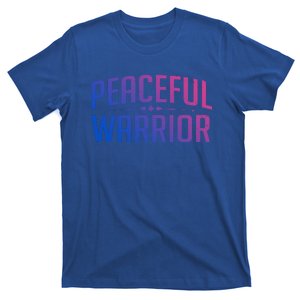 Peaceful Warrior Yoga And Meditation Distressed Gift T-Shirt