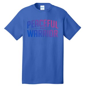 Peaceful Warrior Yoga And Meditation Distressed Gift Tall T-Shirt