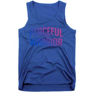 Peaceful Warrior Yoga And Meditation Distressed Gift Tank Top