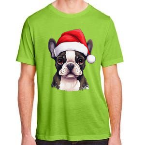 Pug Xmas Decoration Santa Hat Dog Christmas Funny Pug Adult ChromaSoft Performance T-Shirt