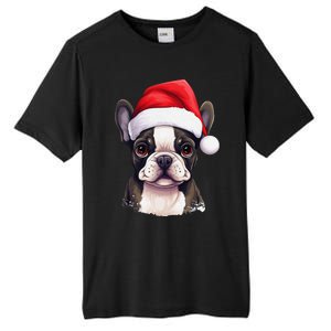 Pug Xmas Decoration Santa Hat Dog Christmas Funny Pug Tall Fusion ChromaSoft Performance T-Shirt