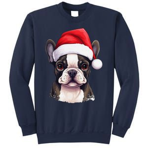 Pug Xmas Decoration Santa Hat Dog Christmas Funny Pug Sweatshirt