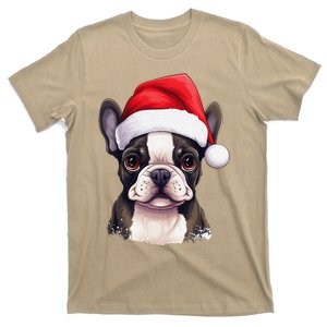 Pug Xmas Decoration Santa Hat Dog Christmas Funny Pug T-Shirt