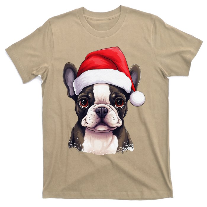 Pug Xmas Decoration Santa Hat Dog Christmas Funny Pug T-Shirt