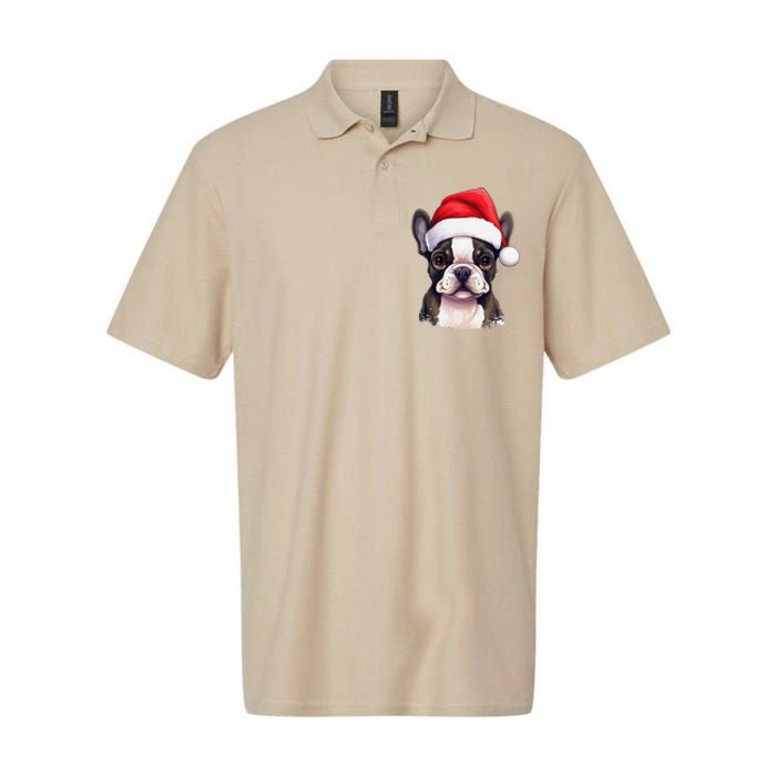 Pug Xmas Decoration Santa Hat Dog Christmas Funny Pug Softstyle Adult Sport Polo